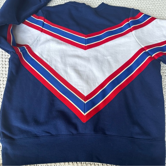 NIKE Retro Sports Women's Fleece Sweatshirt Blue Red White BV2920-492 SNL Sz S - Picture 9 of 10